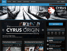 Tablet Screenshot of cyrus-gaming.com